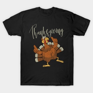 Turkey Bloody Thanksgiving - Vintage T-Shirt